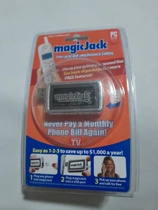 MagicJack A921 USB PC to Phone Jack Free Local Long Distance Magic Jack - Afbeelding 1 van 2