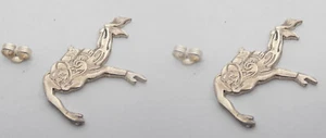Earrings in 925 Silver - Diver - Underwater - Diving - Picture 1 of 2