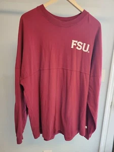 Venley FSU Florida State Seminolen Herren XL L/S Pullover Rundhals Shirt Spell Out - Bild 1 von 6