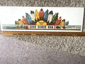 Original GOOD HUMOR MAN ICE CREAM Indian Native American Head Dress Band Hat - Picture 1 of 4