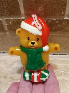 Weihnachtsbär Kerze Weihnachtsdeko klein 3" neu unbenutzt - Bild 1 von 15