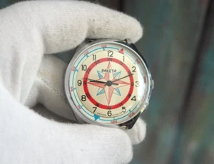 Reloj RAKETA 24 horas - como nuevo, sin usar, reloj mecánico de cuerda de la URSS - Imagen 1 de 4