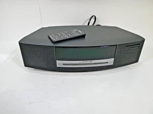 BOSE Wave Music System Clock AM/FM Radio CD w Remote Works Great - Picture 1 of 7