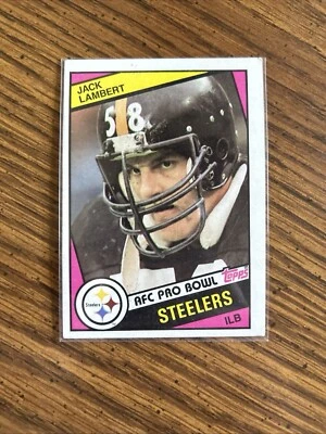 1984 Topps #167 Jack Lambert HOF Steelers MINT Beauty! - Image 1 of 2