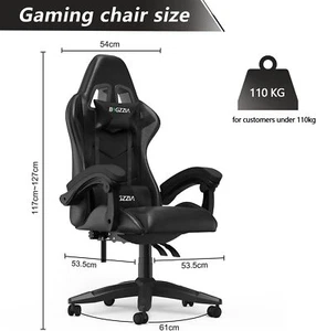 Gaming Chair Office Chair Reclining High Back Computer Swivel Racing Desk Chair - Picture 1 of 17