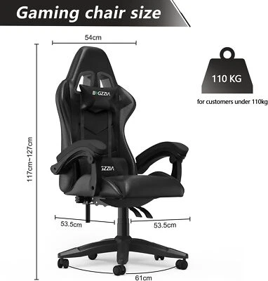 Gaming Chair Office Chair Reclining High Back Computer Swivel Racing Desk Chair - Image 1 of 4