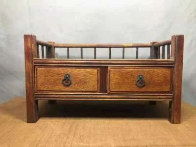 Exquisito gabinete de té chino con incrustaciones de palo de rosa natural hecho a mano 60731 Foto 1 de 4