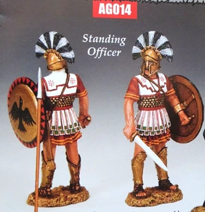 king &country AG014 54mm Ancient Greek hoplite standing officer MIB oop - Picture 1 of 3