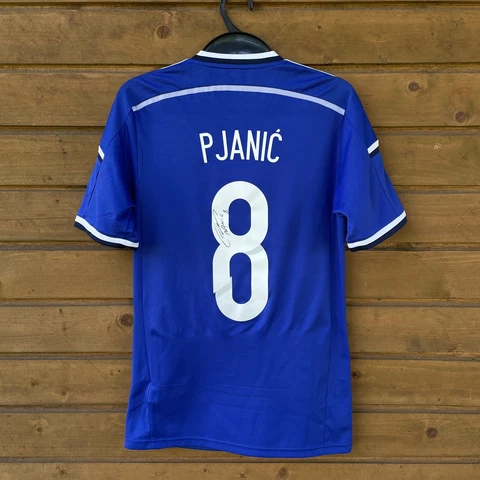 Pjanić #8 Bosnia and Herzegovina 2014 2015 SIGNED Football Shirt Soccer Adidas Cover