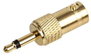 PRO SIGNAL - BNC Socket To 3.5mm Mono Jack Plug Adaptor, Gold Plated - Picture 1 of 1