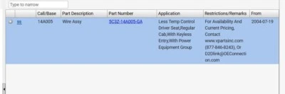 05 Arnés de cableado de carrocería de cabina regular Ford F250 F350 2005 OEM 5C3T-14A005-GG Foto 1 de 4