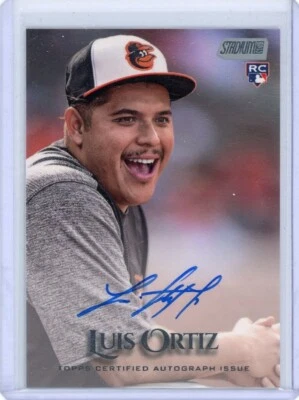 2019 Topps Stadium Club LUIS ORTIZ Rookie RC Auto Baltimore Orioles QTD! - Imagem 1 de 2