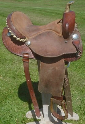 BIG COUNTRY 14"/14.5" BARREL Racing SADDLE~Made in USA~DEEP Seat~Great QUALITY - Image 1 of 4