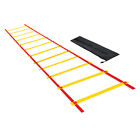 Agility Ladder 12 Rung 6m/20ft Soccer Speed Training Equipment, Red Yellow