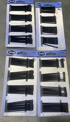 Lot Of 4 Goody Women's 2” And 2.5” Skinny Bobby Pins 168 Total Pins Vintage NEW - Image 1 of 4