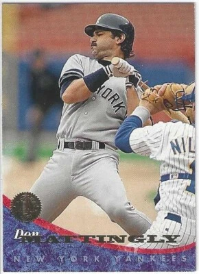 Tarjeta base Leaf Don Mattingly 1994 New York Yankees # 121 Foto 1 de 2