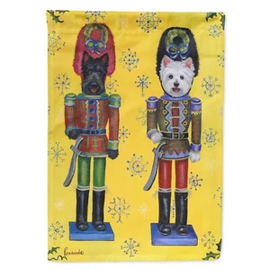 Caroline's Treasures PPP3169GF Scottie and Westie Christmas Nutcrackers Garde... - Picture 1 of 3