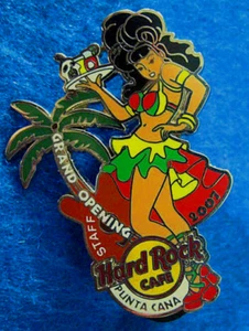 PUNTA CANA OPENING STAFF 2007 SEXY SERVER GIRL DRINKS PALM Hard Rock Cafe PIN LE - Bild 1 von 1