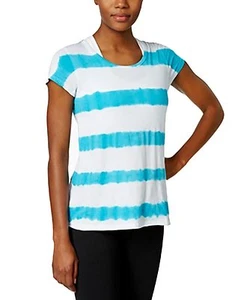 Neu Calvin Klein Performance Damen Workout Tie Dye Stripe Tee PF6T3833 blau S - Bild 1 von 9