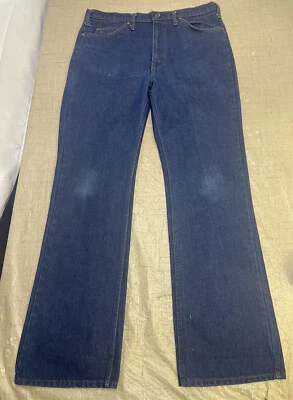  Vintage Men’s JC Penney Plain Pockets Blue Jeans Pants - Image 1 of 4