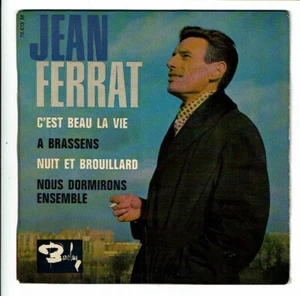Jean FERRAT Vinyle 45T EP C'EST BEAU LA VIE - A BRASSENS -BARCLAY 70613 TBE = EX - Bild 1 von 3