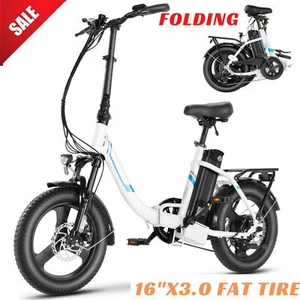 Electric Bike 16" 48V Foldable Electric Bicycle 350W City Cruise Ebike HOT - Picture 1 of 22