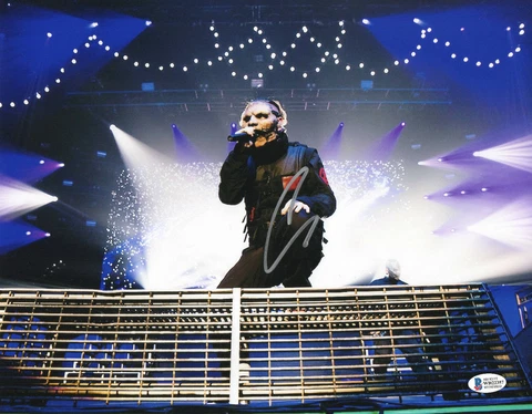COREY TAYLOR SIGNED AUTOGRAPH SLIPKNOT STONE SOUR 11X14 PHOTO BECKETT BAS 16 Cover