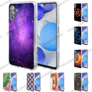 Für Samsung Galaxy A13 5G Slim Stoßfest Hybrid Bedruckt Hülle + Hartglas y1 - Bild 1 von 25
