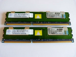 2x 8GB Nanya NT8GC72B4NB1NJ-CG 16GB DDR3 1333MHz PC3-10600R ECC Server RAM  - Bild 1 von 2
