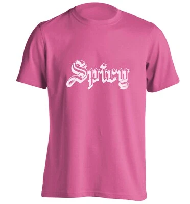 Spicy, t-shirt funny food hot peppers chilli fan gothic lettering sassy fun 7297 - Image 1 of 4