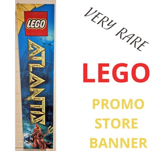 Lego Atlantis Store Banner 2009 / Display Original Flag / 78"x18" Squid Warrior - Picture 1 of 6