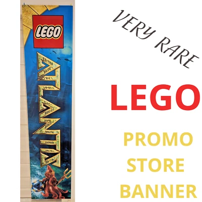 Lego Atlantis Store Banner 2009 / Display Original Flag / 78"x18"  Squid Warrior - Image 1 of 4
