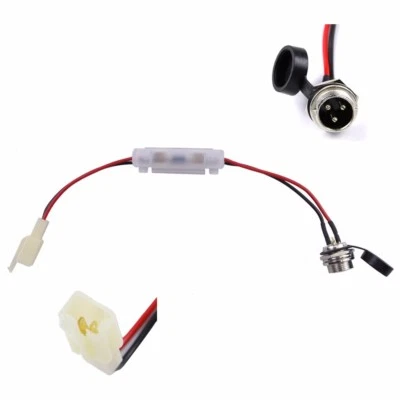 3 holes with Cover Charger Plug Port fit Gokart ATV Pit Bike E-Scooter AU STOCK - Image 1 of 4