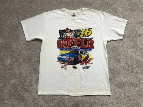 Nascar Biffle #16 Rolls To Victory Ford Racing T Shirt Mens Sz XL Chase 2015 New Cover