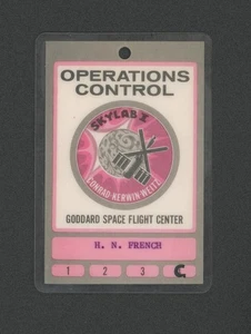 NASA 1973 Skylab 1 Access Badge Pass Goddard Space Flight Center - Picture 1 of 2