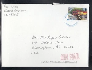 CAYMAN ISLANDS Werbesprech George Town nach Birmingham 22.11.2018 gestempelt - Bild 1 von 1