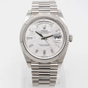 Rolex Day-Date 40 228239 White Gold Watch - Meteorite Diamond, President - Picture 1 of 16