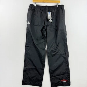 ADIDAS GOLF Packable Rain Pants Mens Size L Black * Indians Golf Logo NWT - Picture 1 of 10