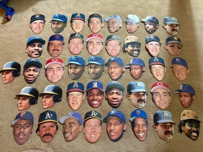 1990 Topps Baseball Heads Up! Lote de 41 Ken Griffesy Jr Bo Jackson Don Mattingly - Imagem 1 de 3