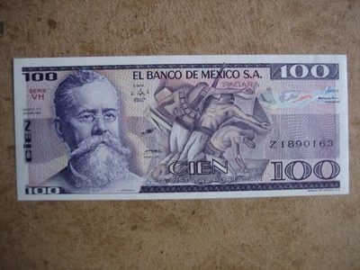 1982 MEXICO 100 PESOS  Banknote. - Image 1 of 2