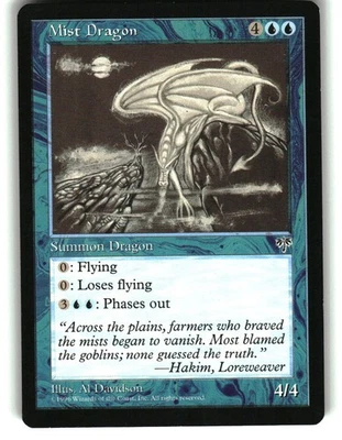 Magic the Gathering - Mirage Mist Dragon Rare 1996 - Image 1 of 2