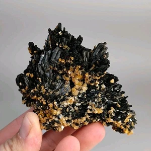 🔥Turmalin Schörl Stufe mit Muskovit Glimmer, Erongo, Namibia🔥 - Bild 1 von 8