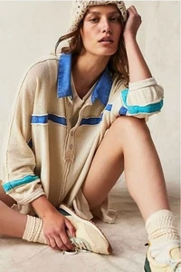 Free People We The Free Oversized Beach Prep Tee XS - Bild 1 von 8