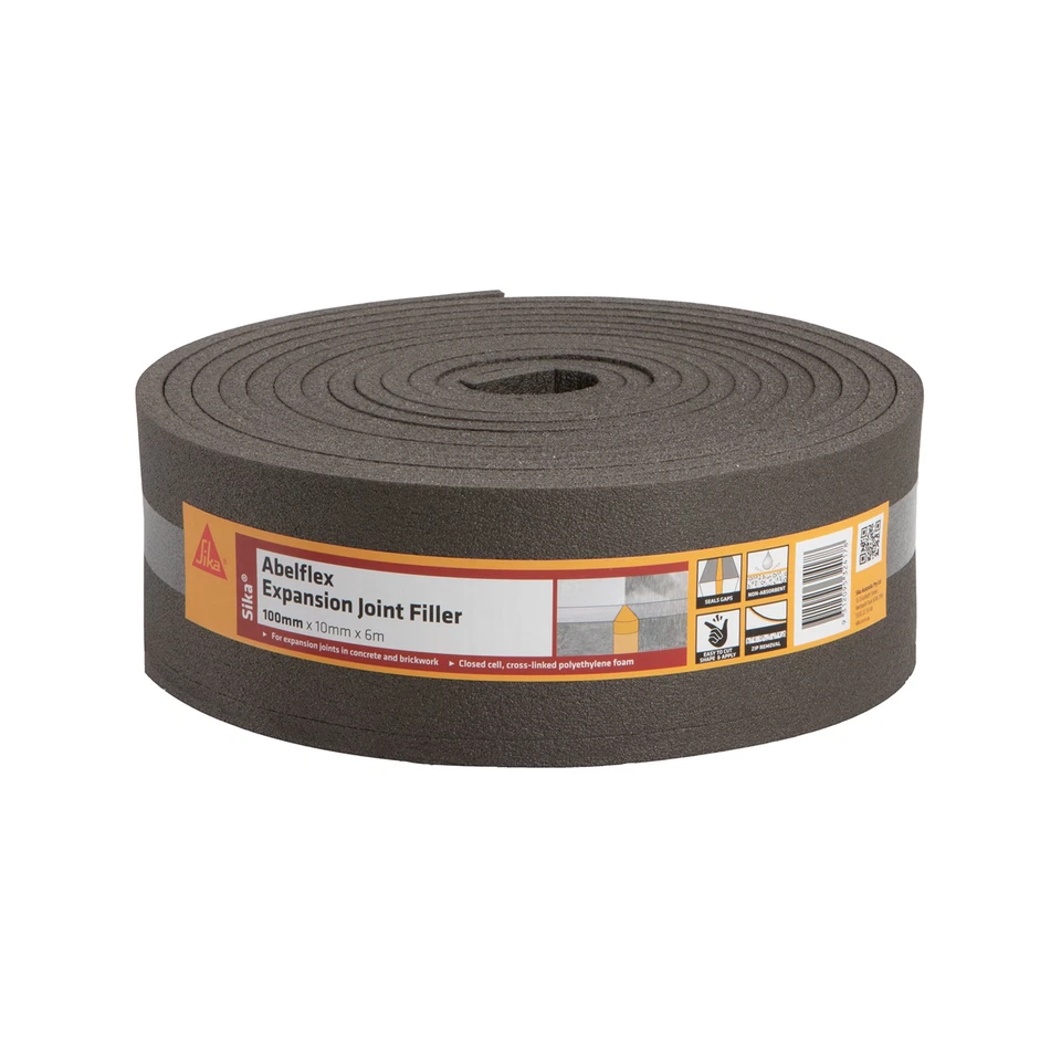 Sika 10 x 100mm x 6m Abelflex Expansion Joint Filler Foam - Image 1 of 1