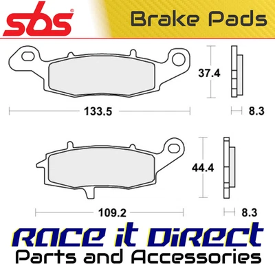 Pastillas de freno delanteras RST Road Racing SBS para SUZUKI C 800 LC INTRUDER 2005-2006 Foto 1 de 4