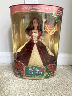 MATTEL 1997 VACACIONES BARBIE BELLE DISNEYS BESTIA DE BELLEZA NAVIDAD ENCANTADA SIN USAR, EN CAJA ORIGINAL Foto 1 de 4