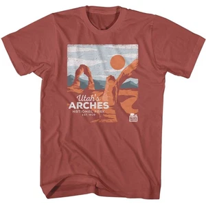 National Parks Utahs Arches Terracotta Brands Shirt - Picture 1 of 3