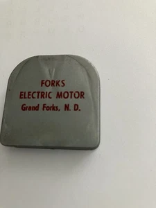 Vintage Gabeln Elektromotor Grand Forks ND Werbung Metall Maßband. - Bild 1 von 4
