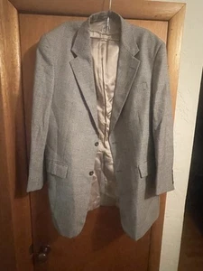 Men Austin Reed of Regent Street Tan Gold Wool Church Dress Coat Jacket Size 41R - Picture 1 of 7