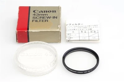 Canon 43Mm UV 1X Filter With Box - Image 1 of 3